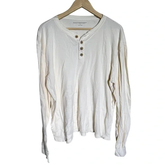 Burt's Bees Baby • Organic Cotton Ivory Henley Ribbed
Shirt - Picture 2 of 7